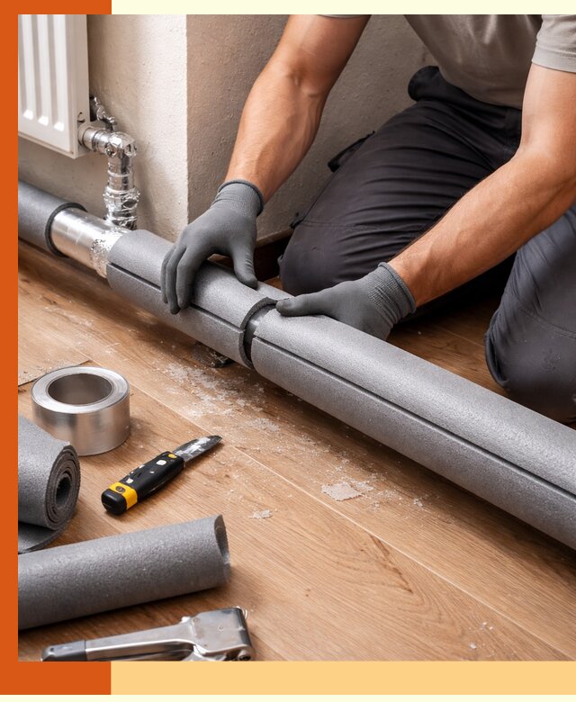 Утепление труб отопления в Электростали: теплоизоляция и защита сети