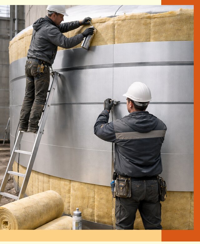 Утепление цистерны в Электростали пенополиуретаном от 14689 руб. под ключ | ТепломастерЭлк