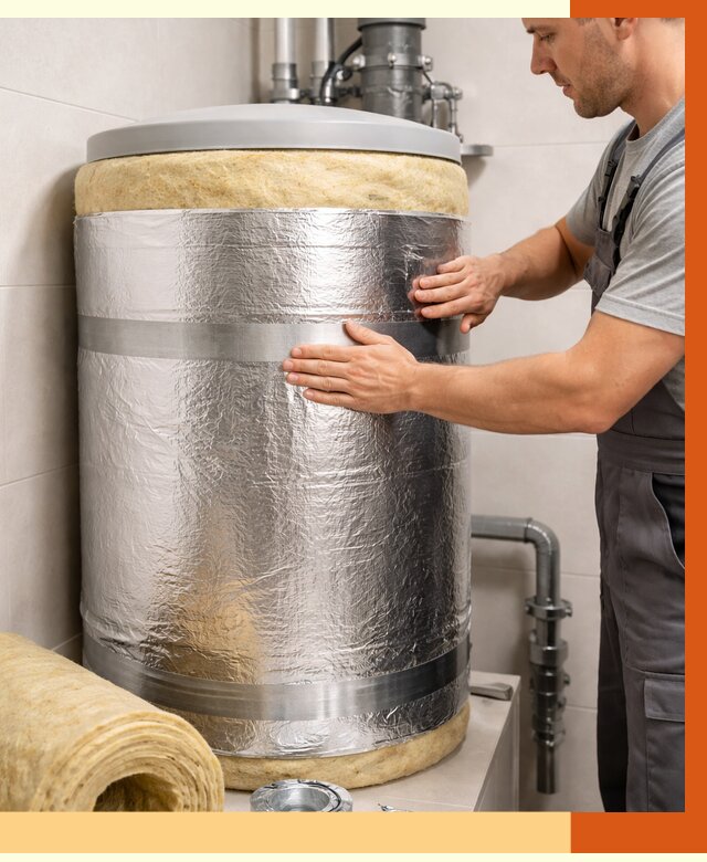 Утепление бойлера в Электростали от 4559 руб. под ключ | Утепление ППУ | ТепломастерЭлк