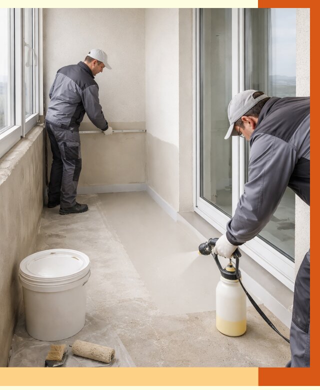 Утепление балкона жидкой теплоизоляцией в Электростали от 5825 руб./м2 | ТепломастерЭлк