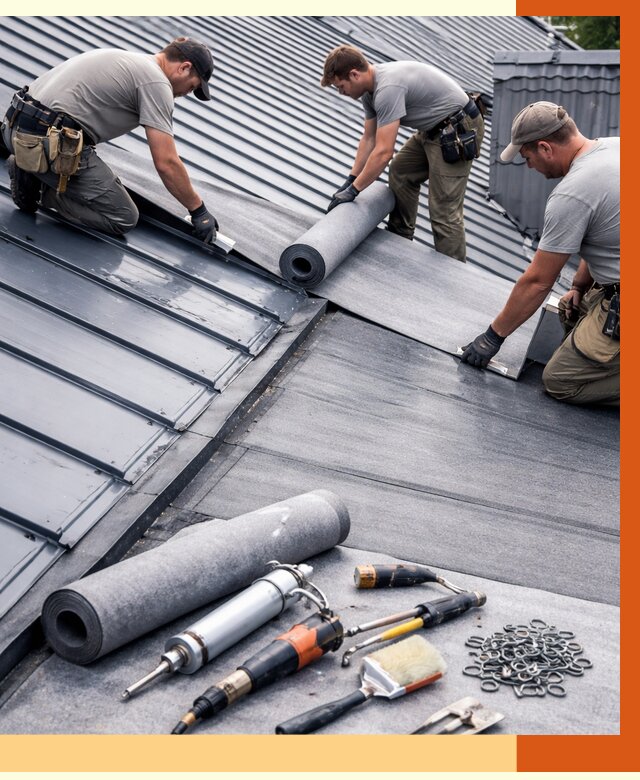 Гидроизоляция металлической кровли полимочевиной в Электростали от 8611 руб. | ТепломастерЭлк