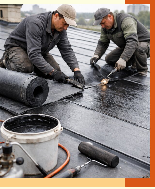 Гидроизоляция фальцевой кровли в Электростали от 7598 руб. под ключ | ТепломастерЭлк