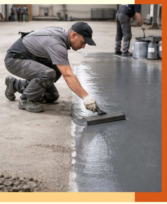 Гидроизоляция промышленного пола в Электростали от 1216 руб./м2 — ТепломастерЭлк специалисты под ключ